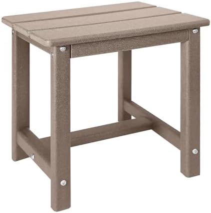 GARDENSTAR Adirondack Square Side Table, one-Tier Outdoor end Table, Patio Side by GARDENSTAR