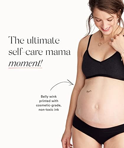 HATCH Belly Bestie Kit - Belly Oil, 4 Belly Masks, & Non-Toxic Belly Tattoos - Maternity Essentials - Belly-Centric Faves Perfect Maternity Gift