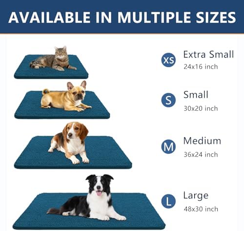 Smiry Dog Door Mat for Muddy Paws 36x24, Absorbent Low-Profile Doormats - Image 3