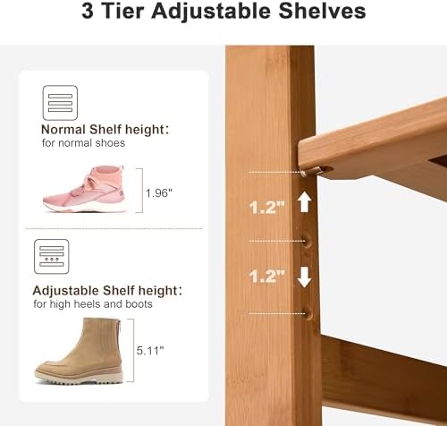 PETKABOO Shoe Rack Bench with Cushion 39.4“, Shoe Rack - Image 5