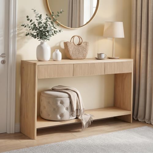 63" Fluted Entryway Console Table - Image 6