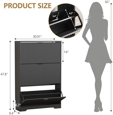 HUANLEGO Shoe Cabinet Storage for Entryway - Image 2