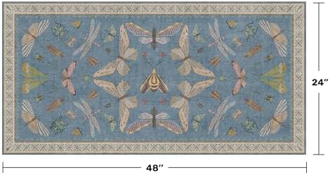 Dusty Blue Bathroom Rug 2x4 - Image 2