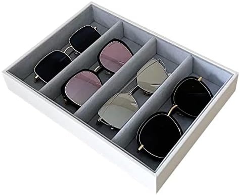Premium Quality Sunglasses Tray Organizer Display PU Leather Exterior Soft - Image 4