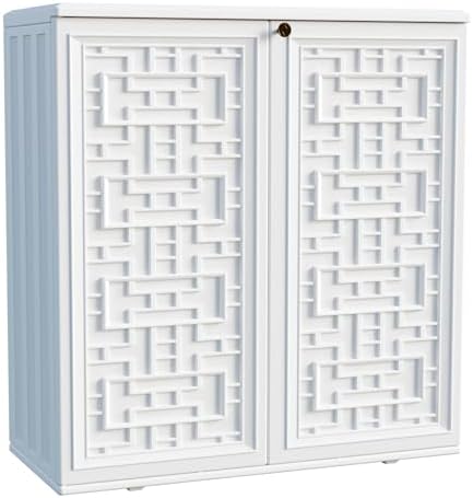 Mrosaa Indoor Outdoor Storage Cabinet Waterproof by Mrosaa