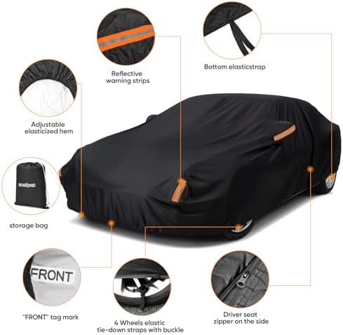 NEVERLAND Car Cover Waterproof All Weather - Image 3