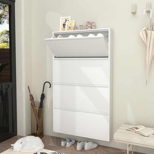 GREATMEET Slim Wall Mounted Metal Storage Cabinet - Image 6