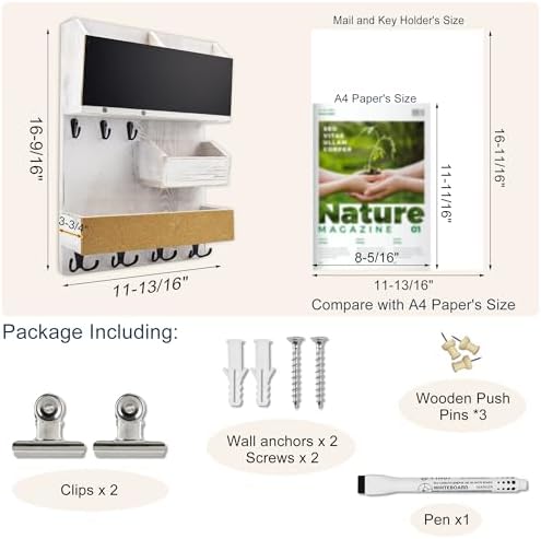 Mail Organizer Wall Mounted - Image 2