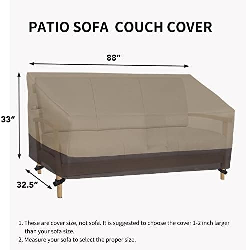 Easy-Going Heavy Duty Outdoor Bench Couch Cover, 88Wx32.5Dx33H inch - Image 6