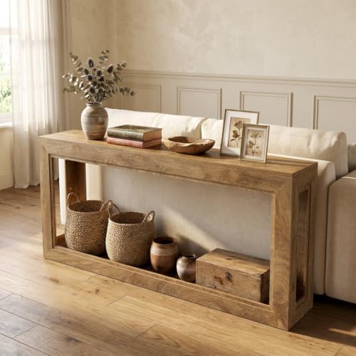 LITTLE TREE 63" Console Tables, Long Entryway Table, Modern Sofa Tables - Image 4
