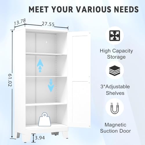 GAIOUS 61.02" Metal Pantry Cabinet - Image 2