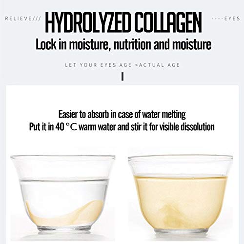 Under Eye Collagen Patch, 24K Gold Anti-Aging Mask, Pads for Puffy Eyes & Bags, Dark Circles and Wrinkles, with Hyaluronic Acid, Hydrogel, Deep Moisturizing Improves elasticity, 30 Pairs