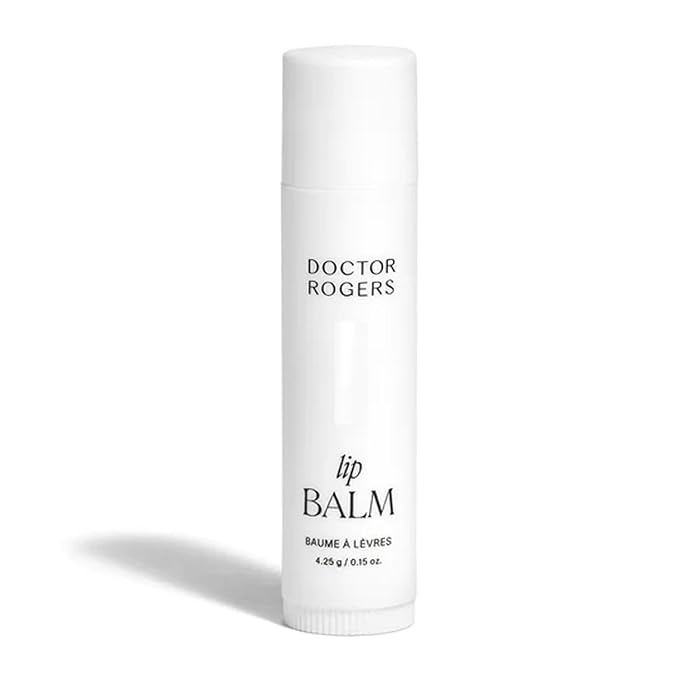 Doctor Rogers Lip Balm, Hydrating and Softening Lip Moisturizer For Very Dry Lips, Dermatologist-Created, Natural, & Hypoallergenic Moisturizing Lip Balms, 4.25g Tube