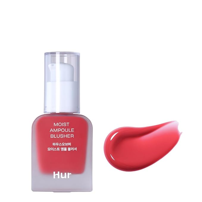 Moist Ampoule Blusher, Buildable Water-based Formula, Infused with over 50% moisture essence, no tackiness, long-lasting moisture, weightless feel (02 Deep Plum, 20ml)