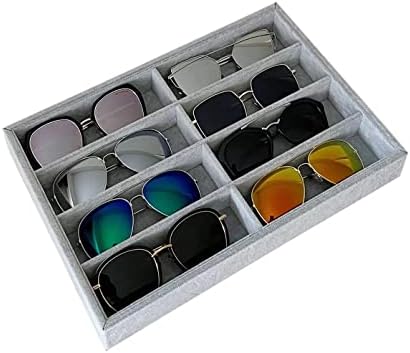 8 -Slot Premium Grade Velvet Sunglasses Eyewear Jewelry Show Tray Home by SVEADISPLAY