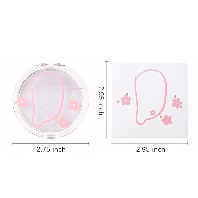 Face Oil Control Pressed Setting Powder-Clarifying Finishing Powder,Waterproof Long Lasting Translucent Powder Setting Powder Makeup,Blurs Fine Lines&Imperfections,Suitable for All-Day Use