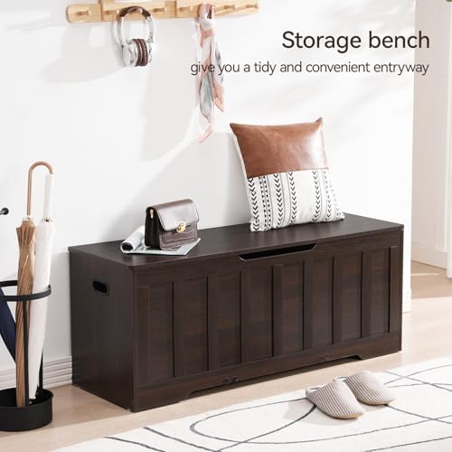 VANKILEY 47.2" Storage Chest Extra Large, Wooden Storage Trunk - Image 5
