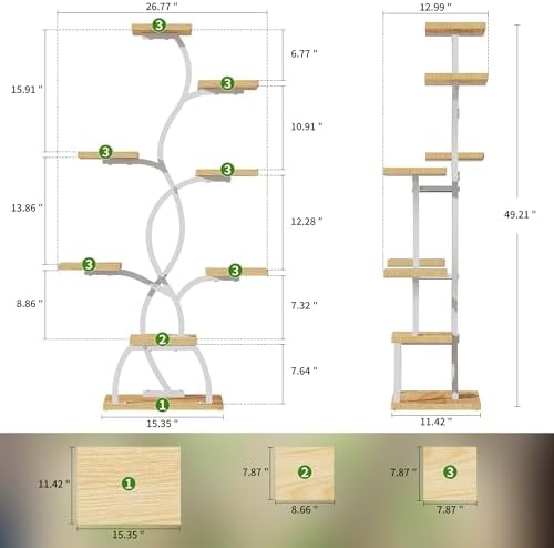 Plant Stand Indoor with Grow Light - Image 2