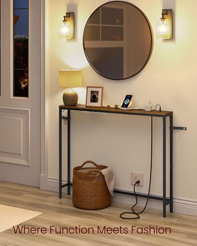VASAGLE 39.4" Console Table, Narrow Behind Couch Table - Image 4