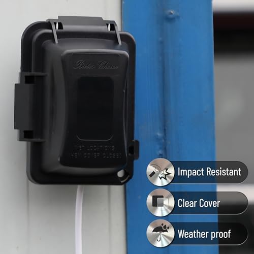 Bates- Outdoor Outlet Cover Weatherproof, Horizontal/Vertical Use - Image 6