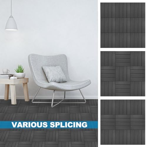 ToLanbbt Plastic Interlocking Deck Tiles 9 Pack 12"x12" Waterproof Indoor - Image 6