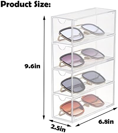 Sunglass Storage Box, Acrylic Eyeglass Organizer, Make-up Storage Drawer Tray - Image 6