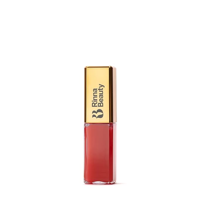 Rinna Beauty Larger Than Life Lip Plumping Oil - Power - Moisturizes & Hydrates Lips - Natural Plumping Over Time - Vegan, Cruelty-Free, & Paraben-Free 0.3 Fl Oz
