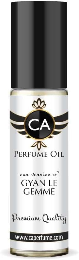CA Perfume Impression of Gyan Le Gemme For Men Replica Fragrance Body Oil Dupes Alcohol-Free Essential Aromatherapy Sample Travel Size Concentrated Long Lasting Attar Roll-On 0.3 Fl Oz/10ml