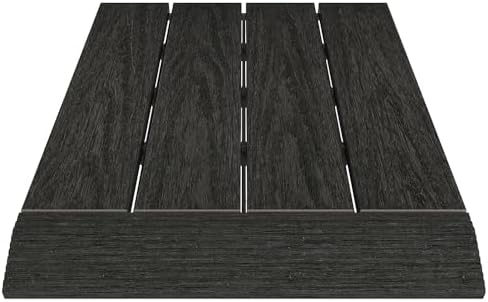 NewTechWood 1 in. x 1 ft. Quick Deck Composite Deck Tile Straight Fascia by NewTechWood