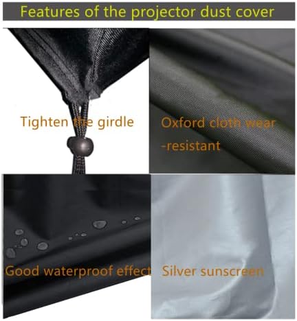 Projector Dust Cover Case Protector, UV-Resistant Cover Oxford Cloth Material - Image 3