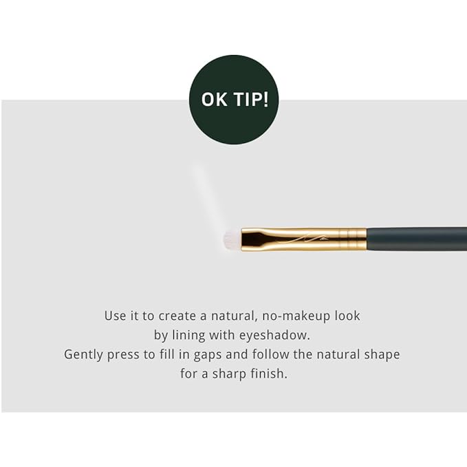 [SOO ADOR] okhee Eyeline Smudge Brush NUN 06 - Perfect for Creating Smoky Eyes and Diffused Eyeliner | Designed by K-Pop Makeup Artist Seo Ok | Makeup Brush Eye Brush