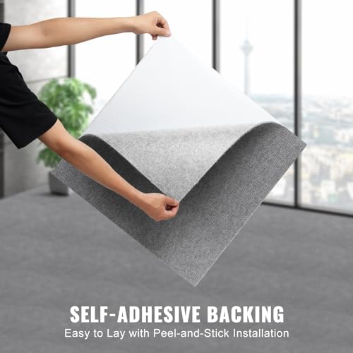 VEVOR 24 x 24 Peel and Stick Carpet Tiles Squares - Image 4