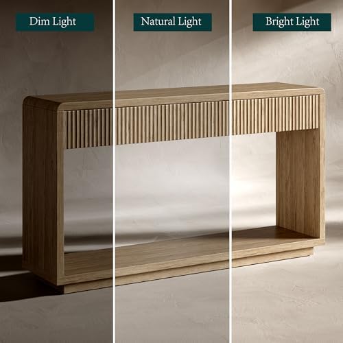 Evermagin 59'' Oak Console Table - Image 3