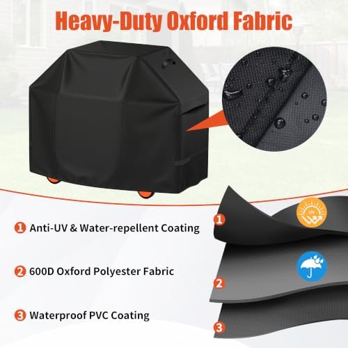 iCOVER Grill Cover 55 inch, BBQ Grill Cover - Image 6