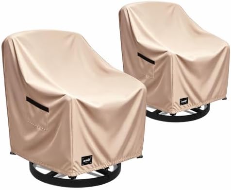 JinHrtoyi Outdoor Chair Covers 2 Pack, 30Wx34Dx38H inches Patio Chair Cover by JinHrtoyiFurnitureCovers