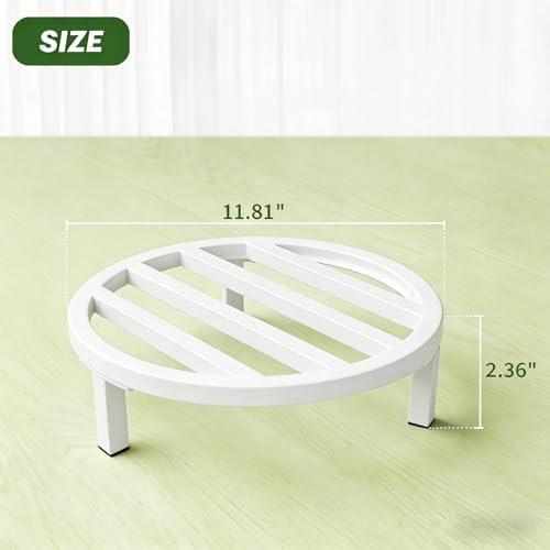 3 Pack 12 Inch Metal Plant Stands Outdoor Indoor Pot Riser - Image 2