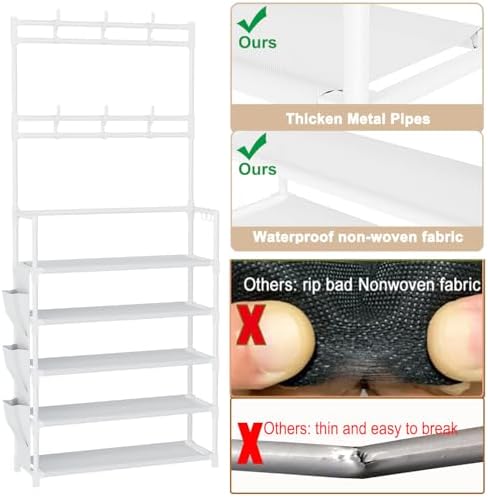 Shoe Rack 5 Tier Shoe Organizer Storage 15-20 Pairs - Image 5