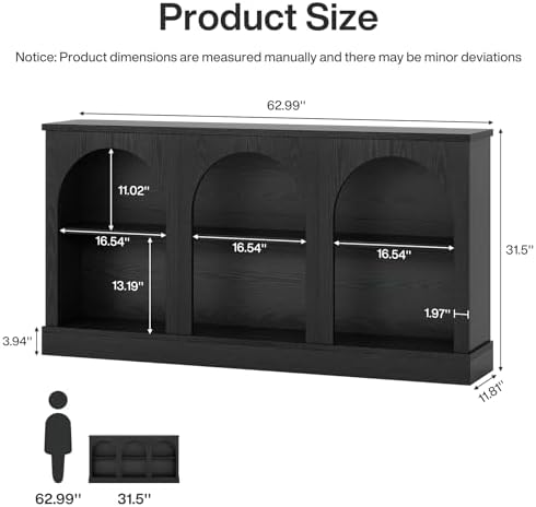 Tribesigns Black Console Table - Image 2