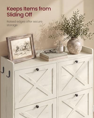 VASAGLE Narrow Shoe Storage Cabinet Organizer - Image 6