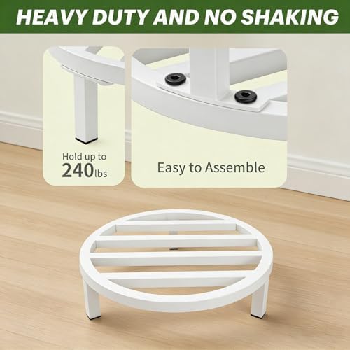 3 Pack 12 Inch Metal Plant Stands Outdoor Indoor Pot Riser - Image 4