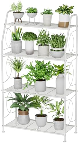 VyGrow Plant Stand, 4 Tier Plant Shelf by VyGrow