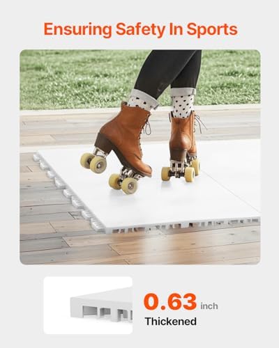 VEVOR Dryland Tiles for Hockey Floor Mat, 12 x 12 in 15 Pcs Interlocking - Image 3