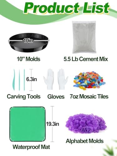 10in Round Stepping Garden Stones Kit - Image 4