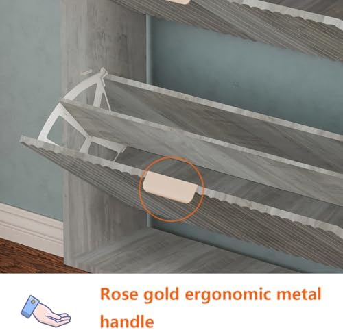 Shoe Cabinet Storage, Modern Freestanding Organizer - Image 5