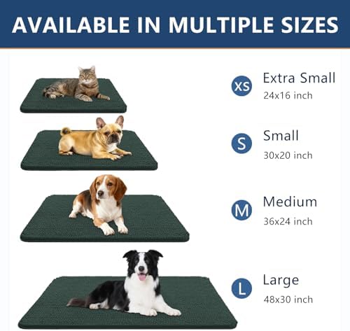 Smiry Dog Door Mat for Muddy Paws 59x24, Absorbent Low-Profile Doormats - Image 3