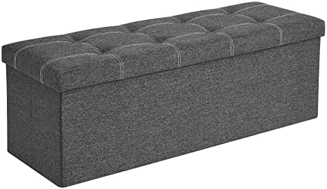 SONGMICS Ottoman Storage Bench, 35 Gal. Folding Chest, Holds 660 lb by SONGMICSbySONGMICSHOME