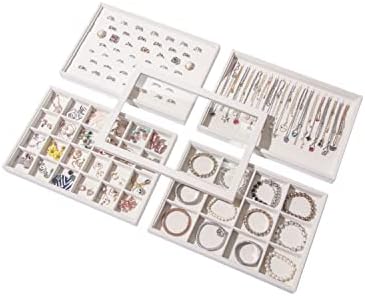 Coward Set of 5 Stackable Jewelry Organizer Tray Necklace Earring Box Storage by FocusOnJewelryDisplay15yrs
