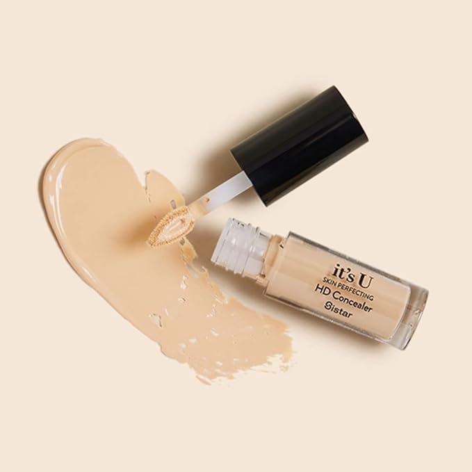 Sistar it's U Skin Perfecting HD Concealer Full Coverage Lightweight Long Lasting Correcting Liquid Contour Cover Masker Makeup 5 ml / 0.17 fl. oz (Fawn)