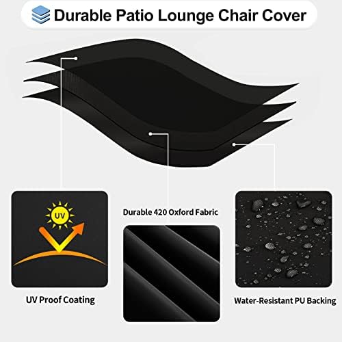 OutdoorLines Waterproof Patio Chaise Lounge Chair Cover - Image 3