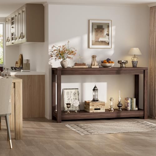 Besiost 47" Farmhouse Wood Entryway Table Narrow Console Table - Image 7